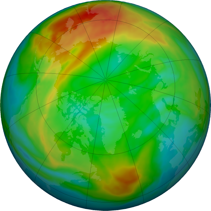 Arctic ozone map for 30 December 2021